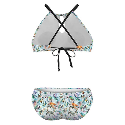 10 Animal Designs, Plus Size High-Waisted Bikini Customized Services