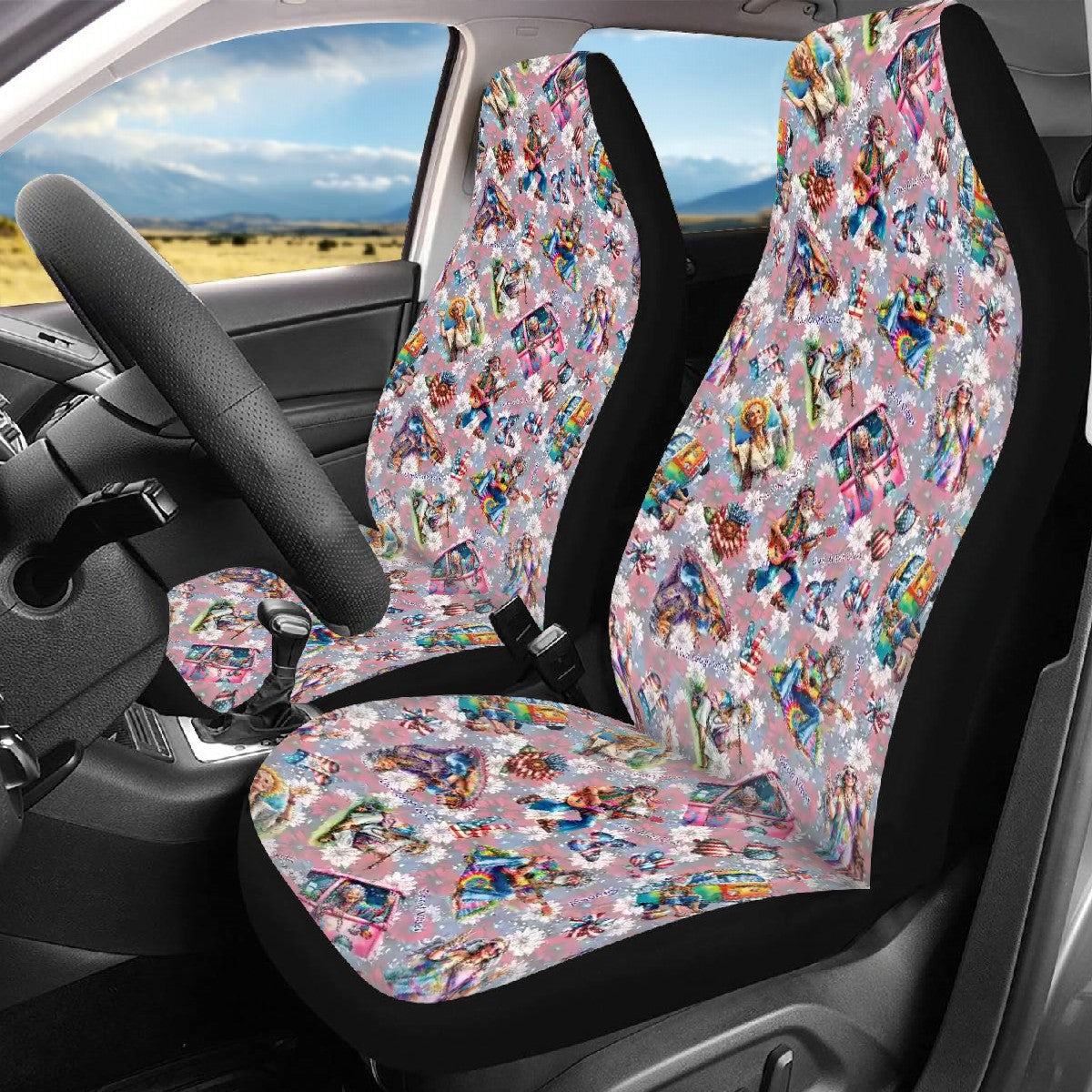 8 Patriot Designs, Set of 3 Auto Seat Covers