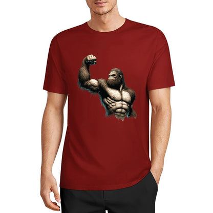 Bigfoot - Sasquatch Muscle Short Sleeve Cotton T-Shirt