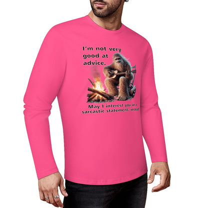 Bigfoot - Sasquatch "I'm not very good..",  Cotton Unisex Long Sleeve T-shirt