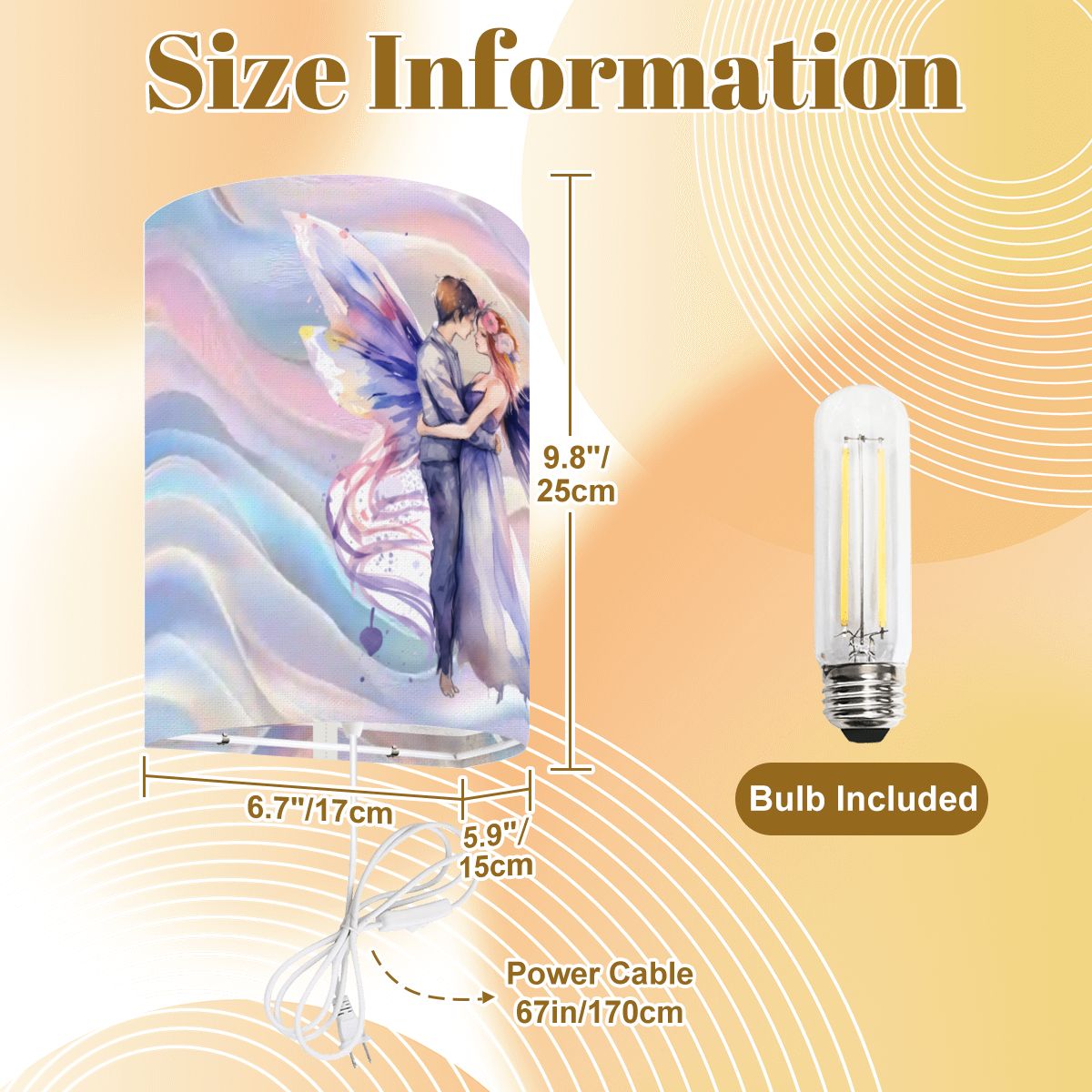 Fairy Love, Wall Sconces, Set of 2, Plug In