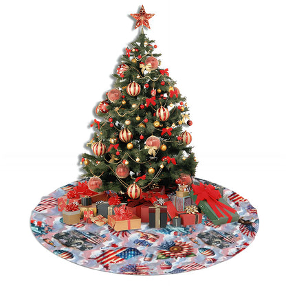 8 Patriot Designs, Plush Christmas Tree Skirt – 3 Sizes