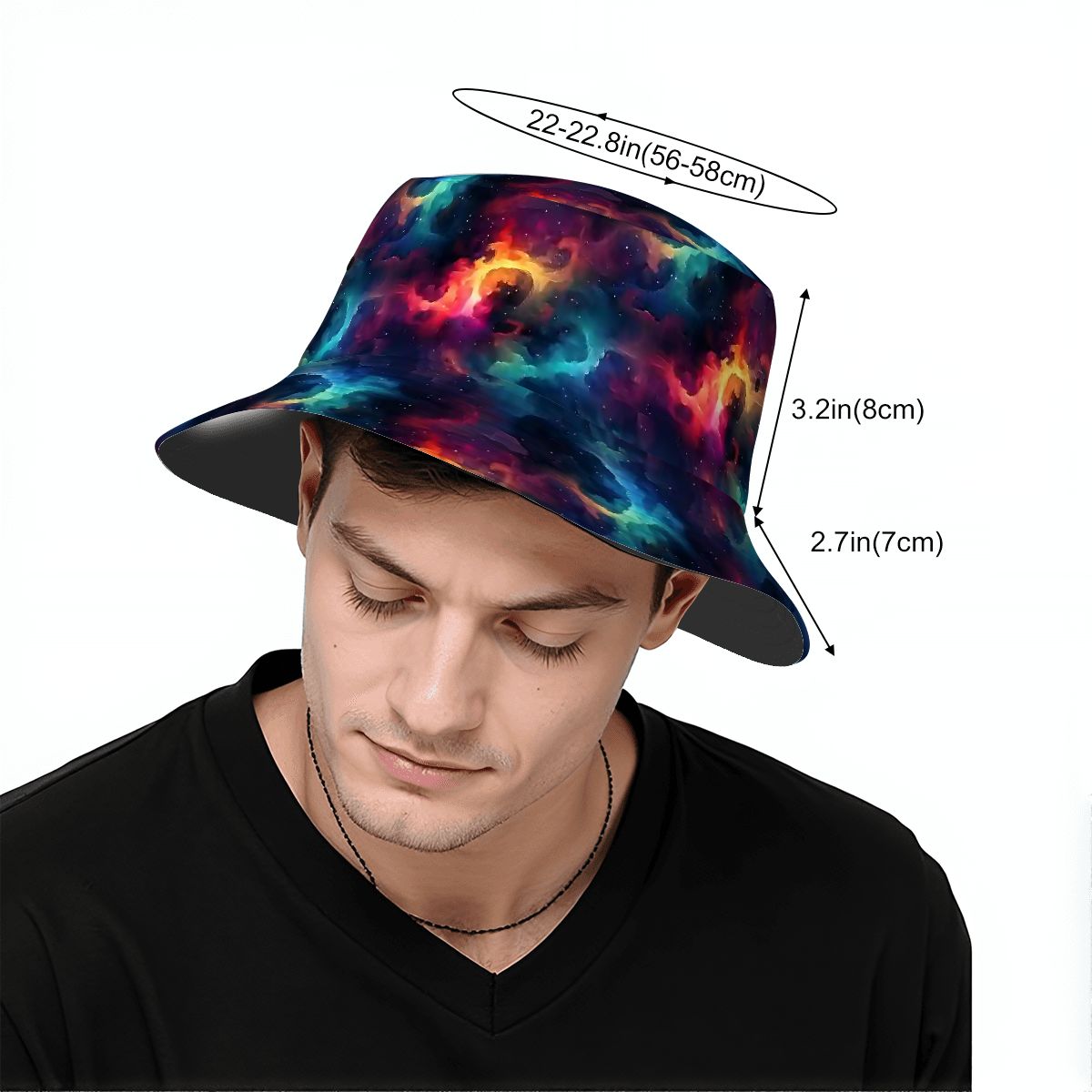12 Galaxy / Outer Space Designs, Adult Bucket Hat