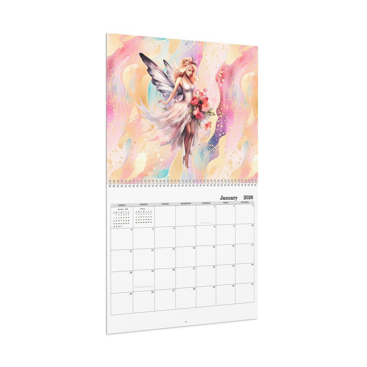Fairy, Fantasy,  2026 14x11 inch Wall Calendar  Personalize It! Home Decor, Gift for Holidays, Office Organization