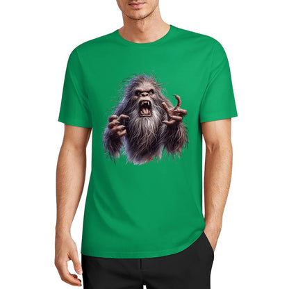 Bigfoot - Sasquatch Angry Short Sleeve Cotton T-Shirt