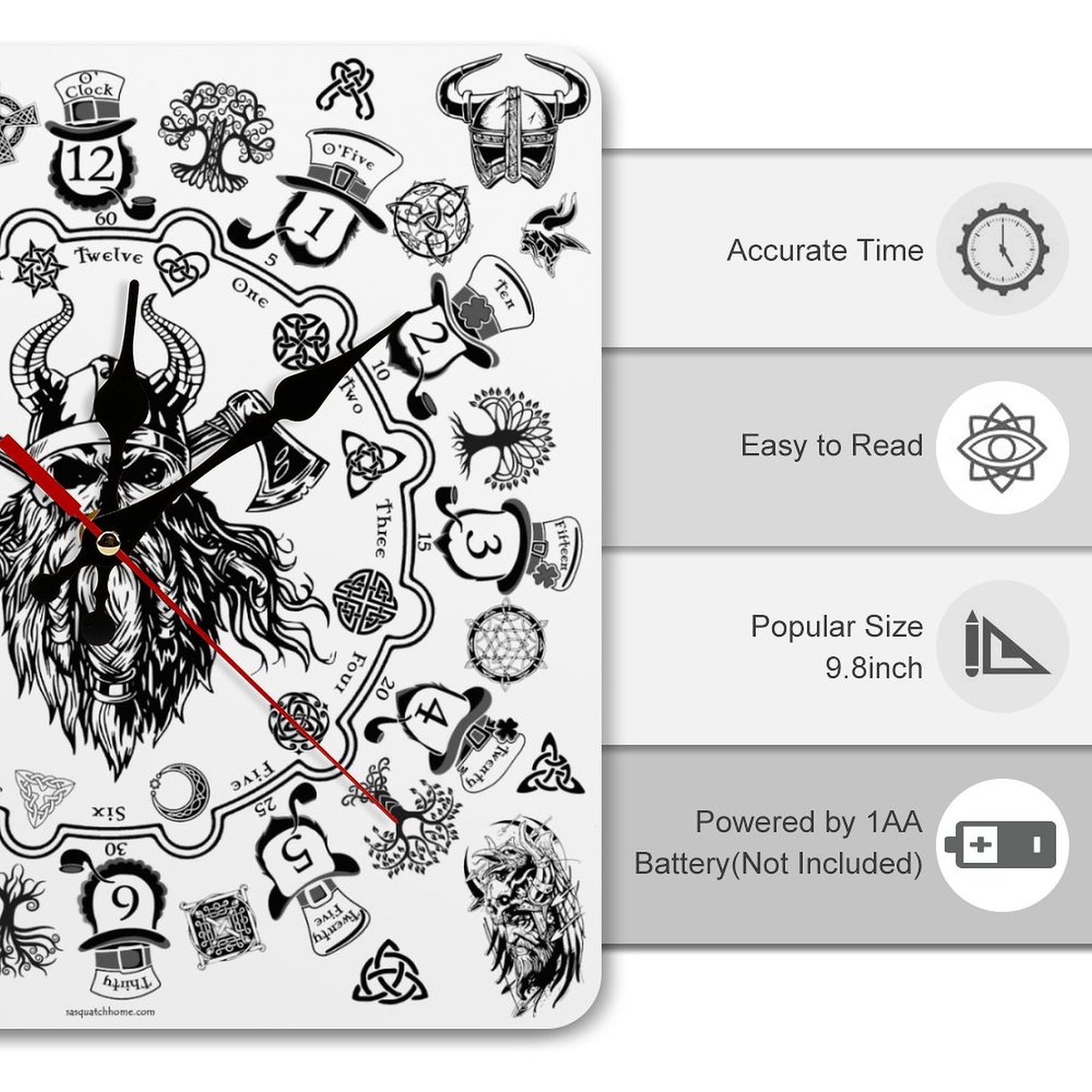 Irish Pride Square Wall Clock