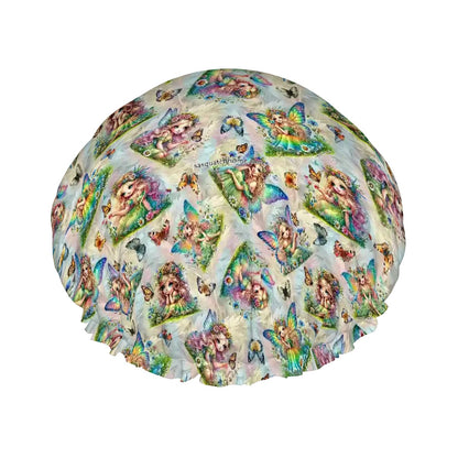6 Fairy Designs, Reusable Shower Cap