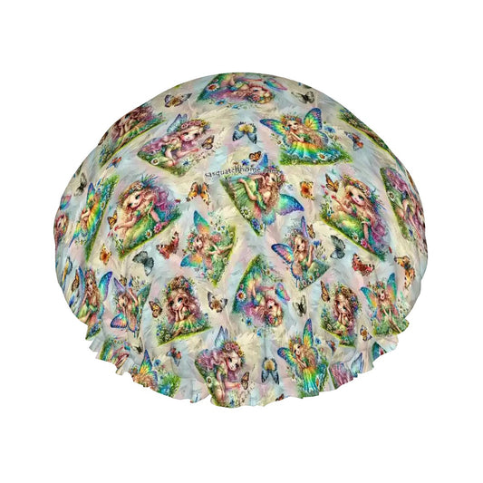 6 Fairy Designs, Reusable Shower Cap