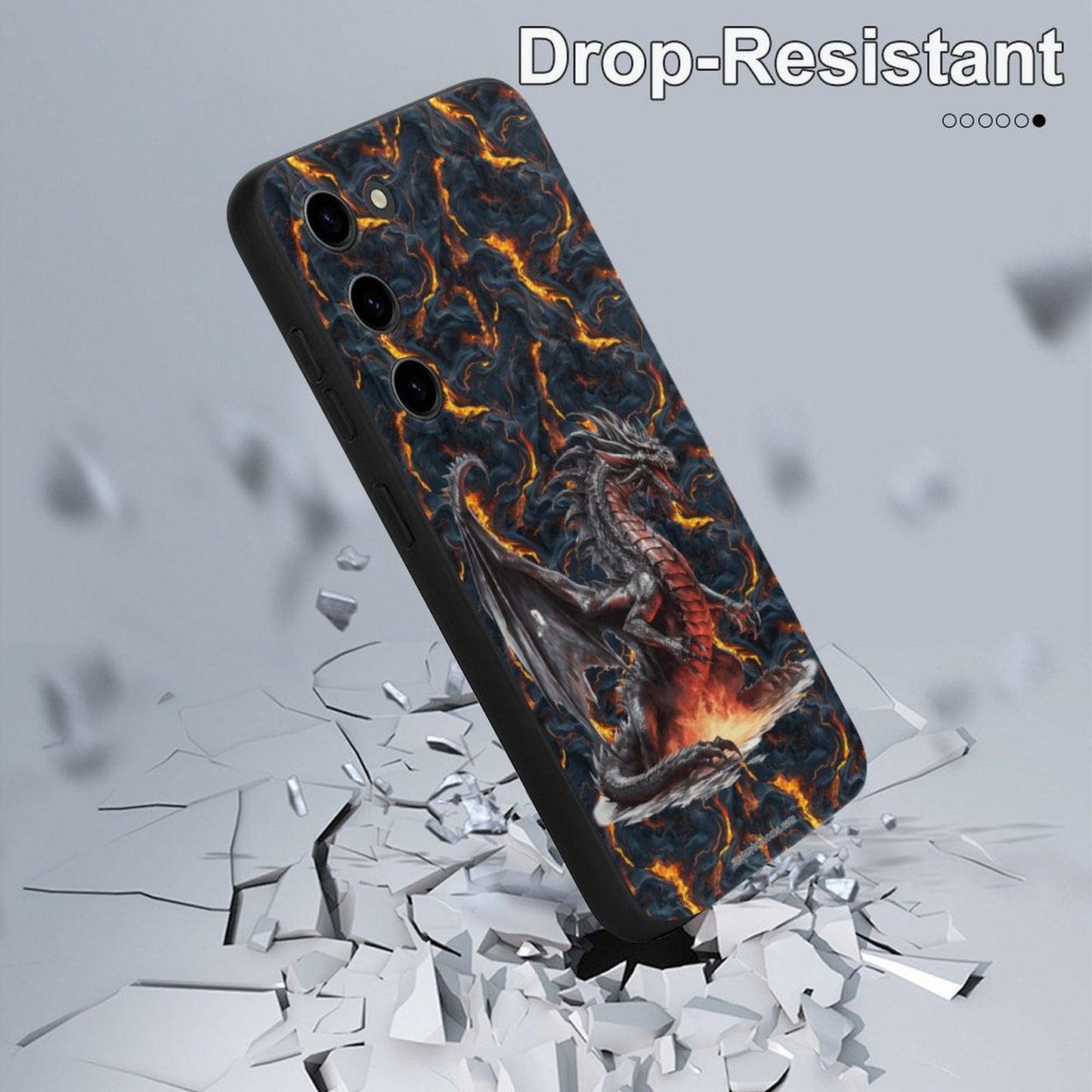 Dragon Fire, Samsung S23 Series TPU Cell Phone Case