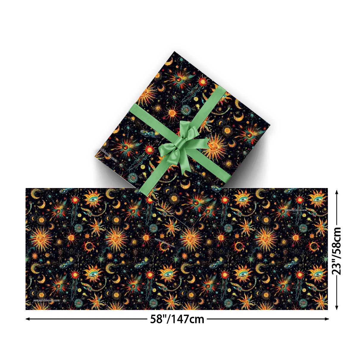 Astrology, 3 Pack Gift Wrapping Paper Sheets