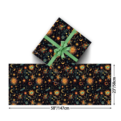 Astrology, 3 Pack Gift Wrapping Paper Sheets