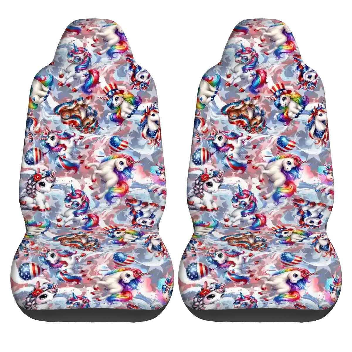 8 Patriot Designs, Set of 2 Front Auto Seat Cover