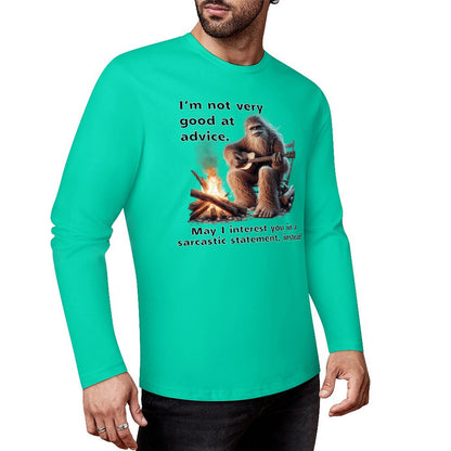 Bigfoot - Sasquatch "I'm not very good..",  Cotton Unisex Long Sleeve T-shirt