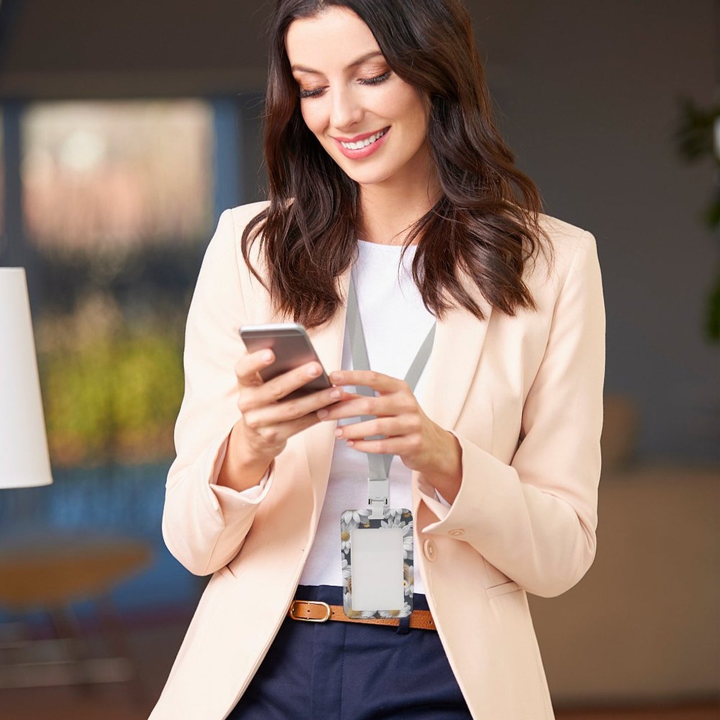 Sasquatch "Smell the Flowers" Vertical ID Badge Holder