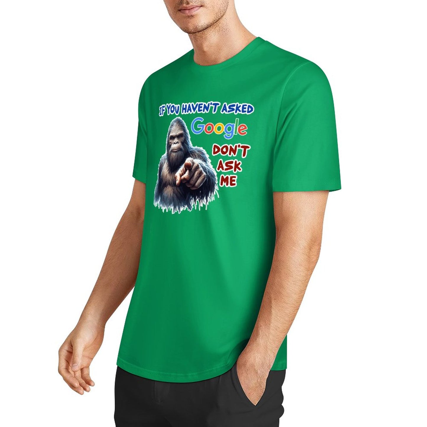 DTF 160gsm Cotton Men's Short Sleeve T-shirt (Front Printing)