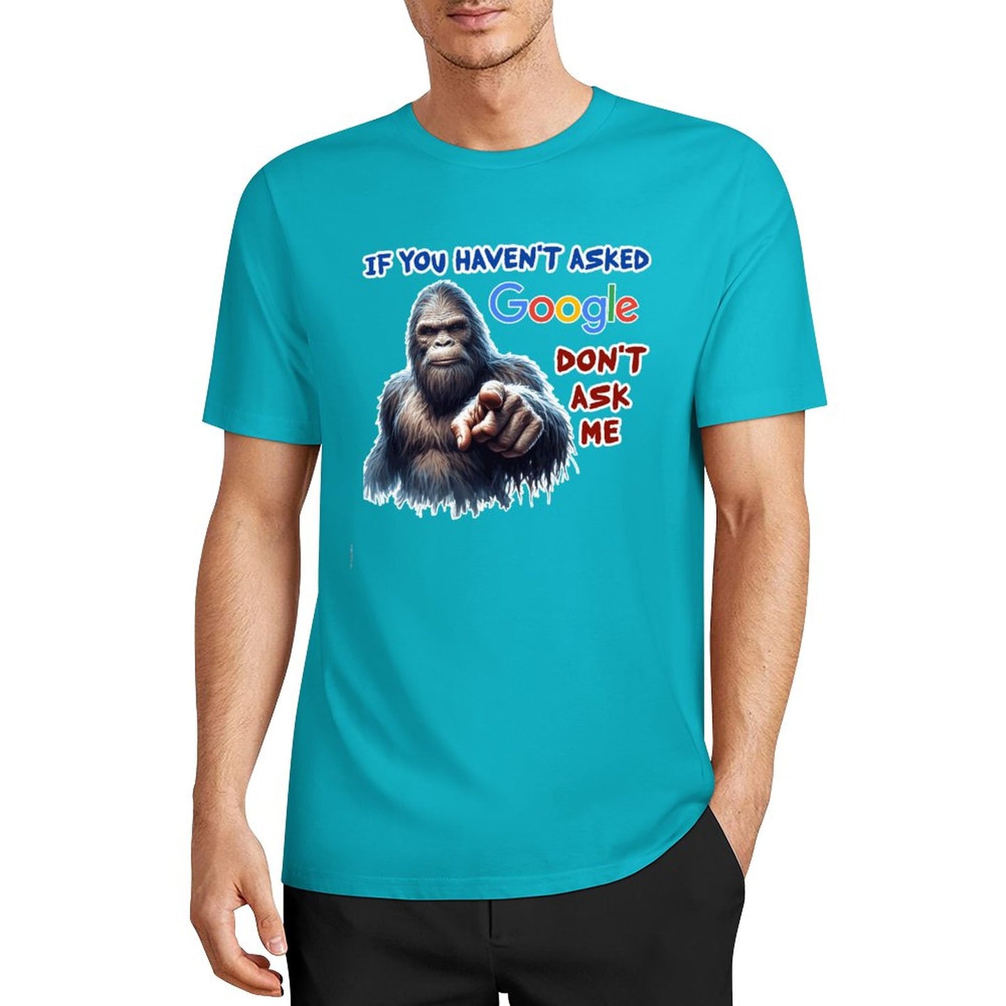 DTF 160gsm Cotton Men's Short Sleeve T-shirt (Front Printing)