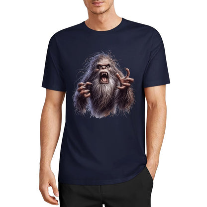 Bigfoot - Sasquatch Angry Short Sleeve Cotton T-Shirt