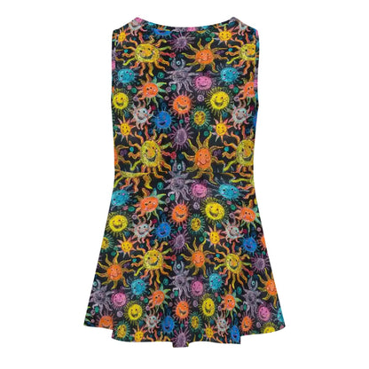 Child Crayon Sunshine, Girl’s Sleeveless Dress
