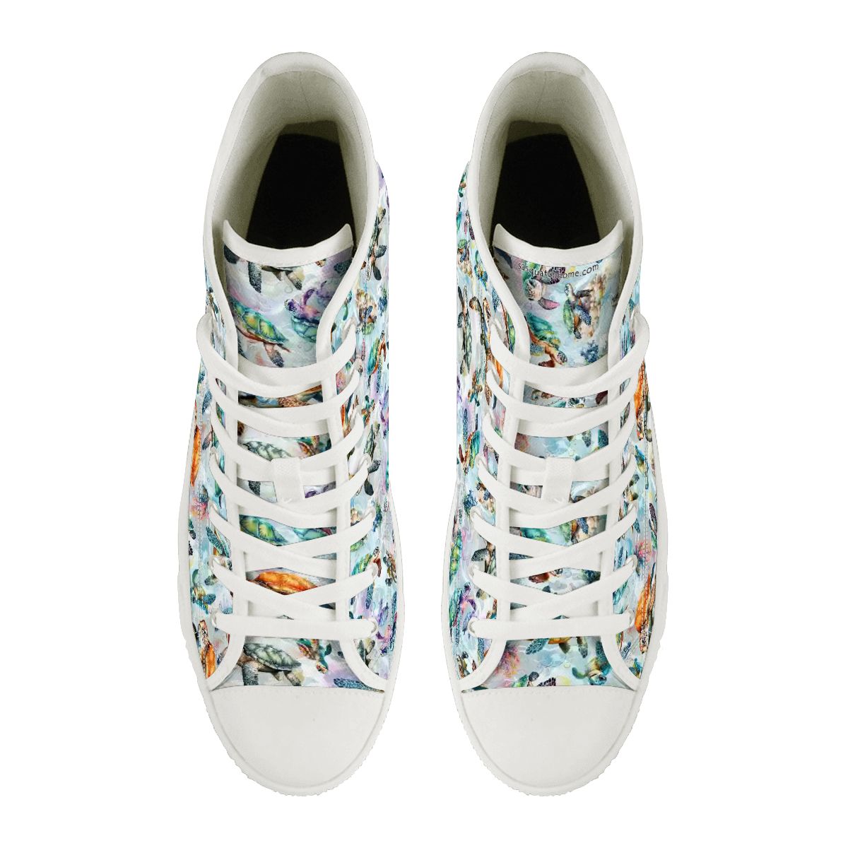 10 Animal Designs, Women's High Top Canvas Shoes Customized Tongue