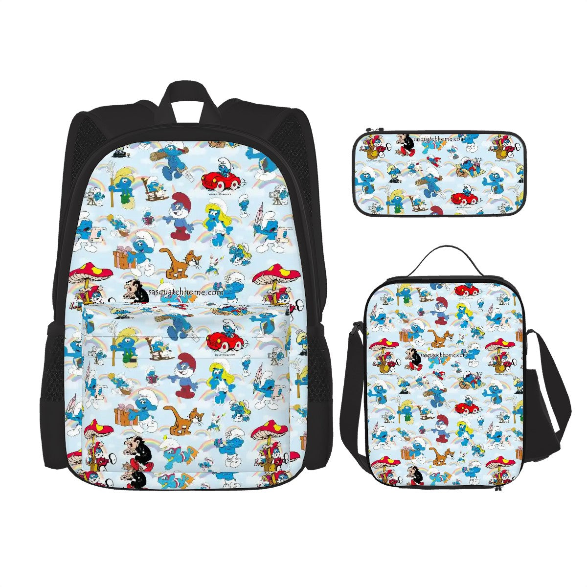 20 Misc Designs, 3 Piece Bag Set – Oxford Backpack, Lunch Bag, Pencil Pouch