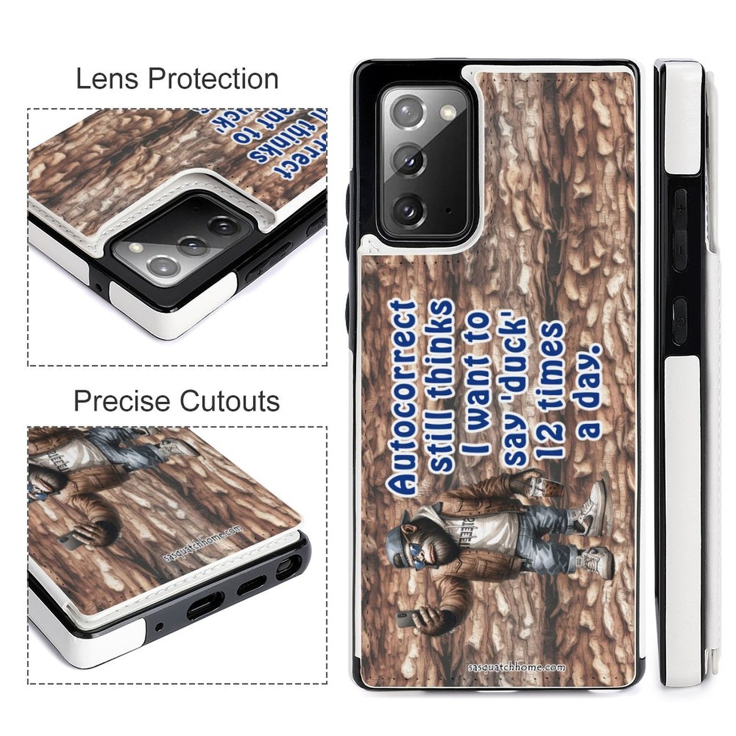 Bigfoot, Sasquatch, "My Spell Check..." Samsung Note20 Flip Phone Case