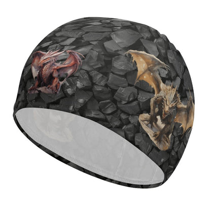 Dragon, Adult Swimming Cap