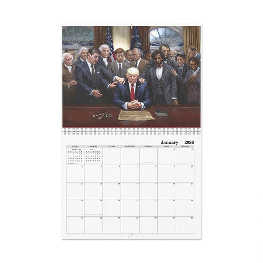 Donald Trump, MAGA  2026 8x11 inch Wall Calendar  Personalize It! Home Decor, Gift for Holidays, Office Organization
