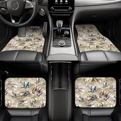 10 Animal Designs, 4 Piece Auto Floor Mats
