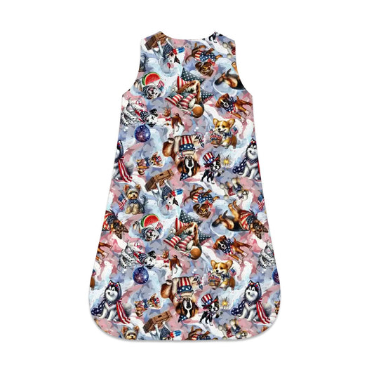 8 Patriotic Designs, Sleeveless Baby Sleep Sack