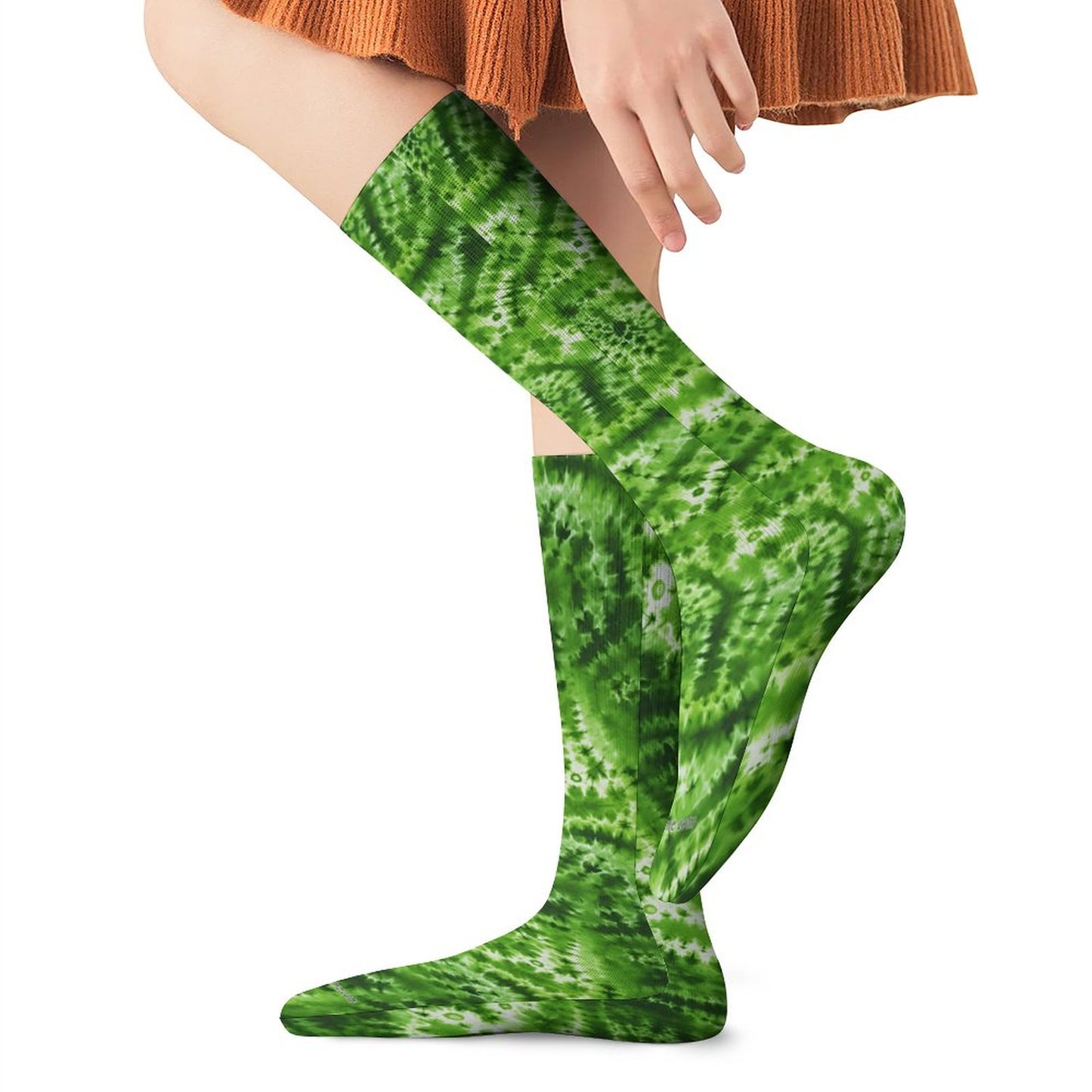 19 Tie Dye Designs, 15.5 Inch Tube Socks