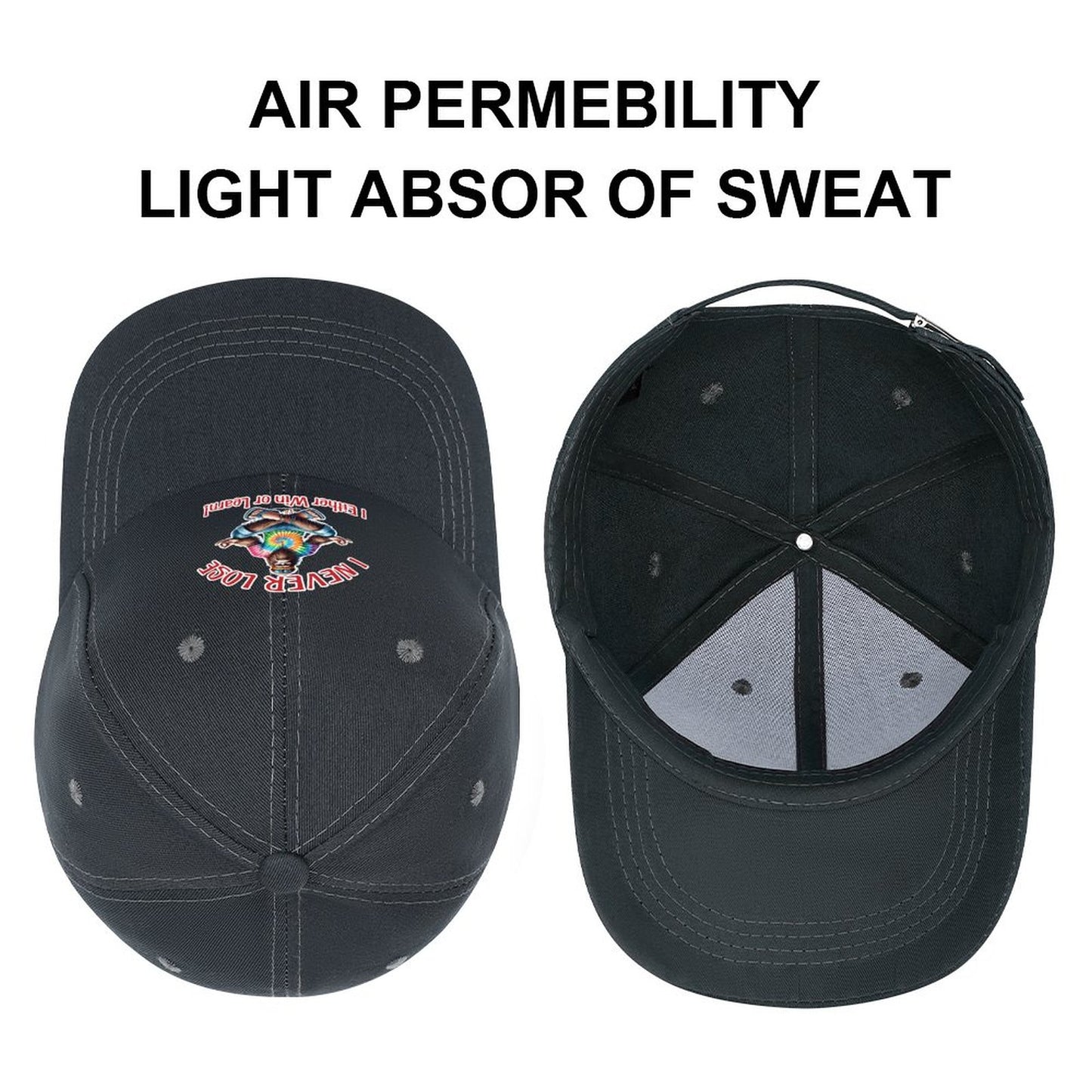 Bigfoot, Sasquatch “I never lose..", Baseball Cap – 8 Colors