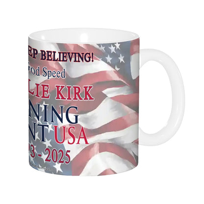 Charlie Kirk Memorial, Standard Colorful Coffee Mug (11oz) (Made in USA)