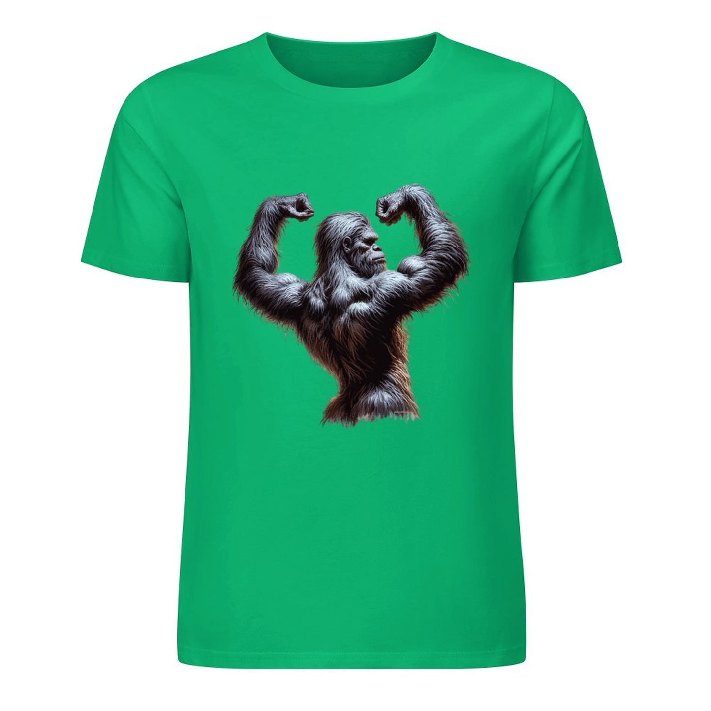 Bigfoot - Sasquatch Double Muscle Short Sleeve Cotton T-Shirt