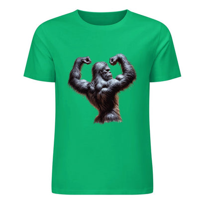 Bigfoot - Sasquatch Double Muscle Short Sleeve Cotton T-Shirt