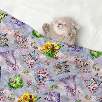 Fluffy, Soft Dog Blanket, Fairy Designs