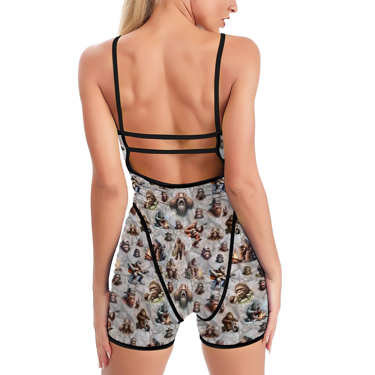 Sasquatch Yoga Romper, Yoga Suit - Sasquatch Collection, workout suit, sports suit