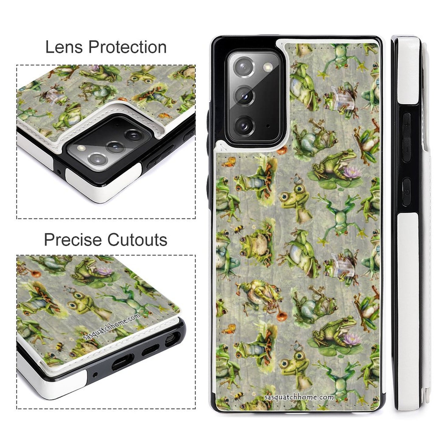 Flip Phone Case / wallet for Samsung Note20 Series- Animals Collection, dog, cat, pig, horse, cow