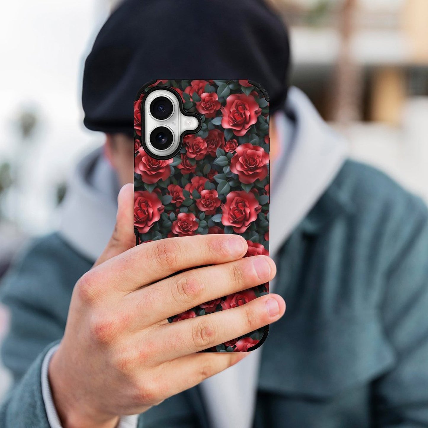 10 Flower Designs, Microfiber iPhone 16 Cases