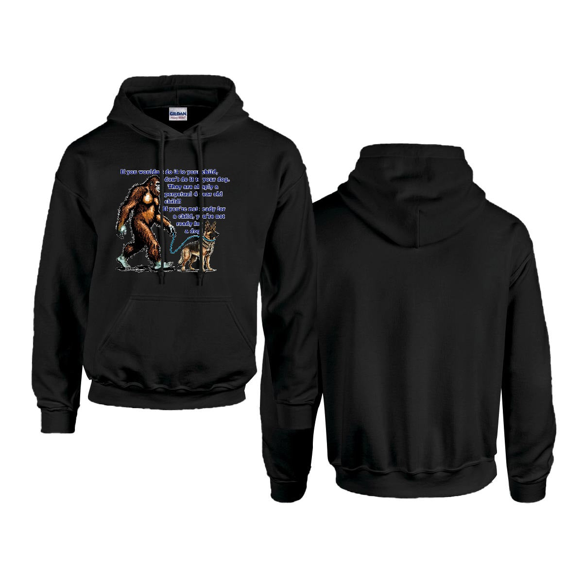 Sasquatch, Bigfoot Design, Gildan 18500 Poly-Cotton Hoodie