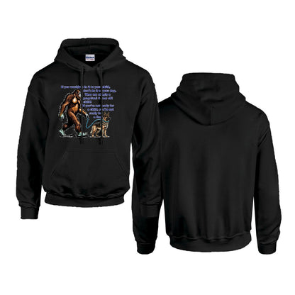 Sasquatch, Bigfoot Design, Gildan 18500 Poly-Cotton Hoodie