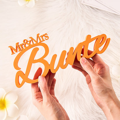 z Personalized 3D Print With Your Last Name, Mr & Mrs Family Name Wedding Decor Gifts