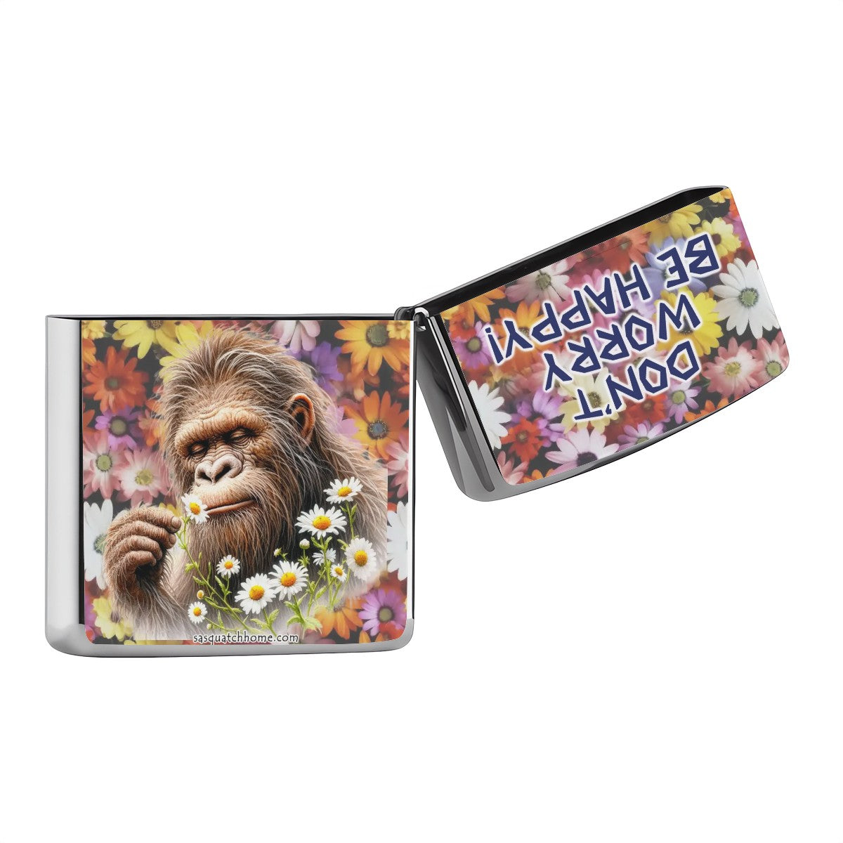 Happy Sasquatch Bigfoot 2024 Metal Lighter Case