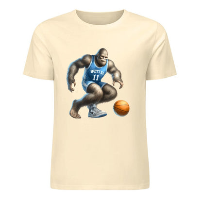 Bigfoot - Sasquatch Basketball Short Sleeve Cotton T-Shirt