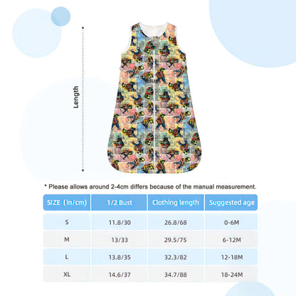 6 Alien Designs, Sleeveless Baby Sleep Sack