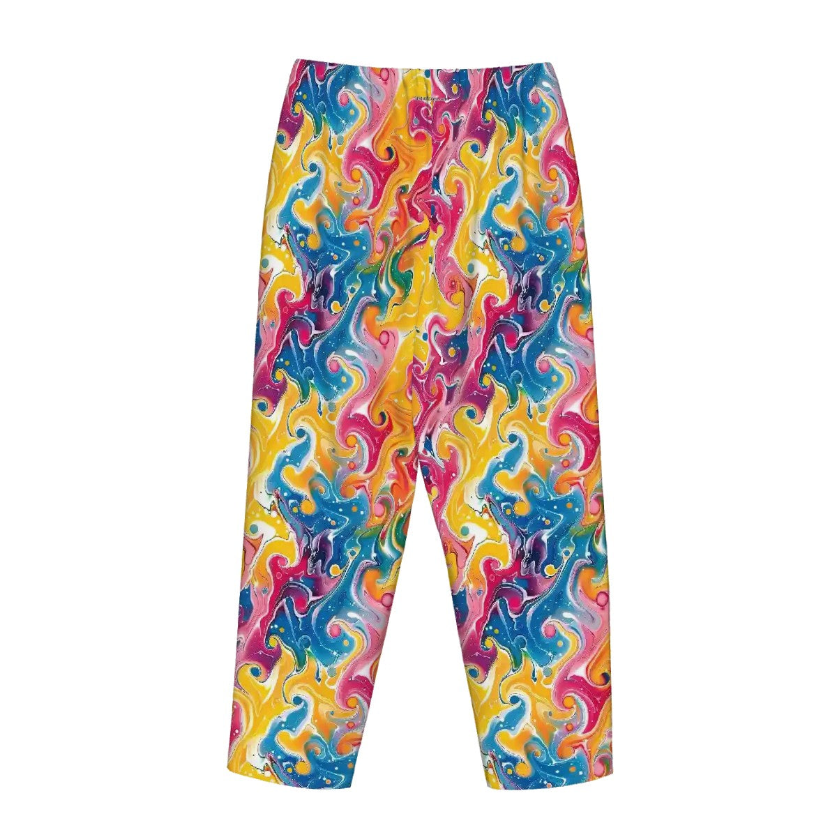 Pink Bigfoot On Deco Background, Women’s Pajama Pants with Pockets