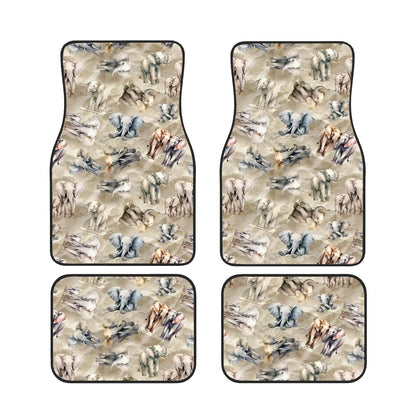 10 Animal Designs, 4 Piece Auto Floor Mats