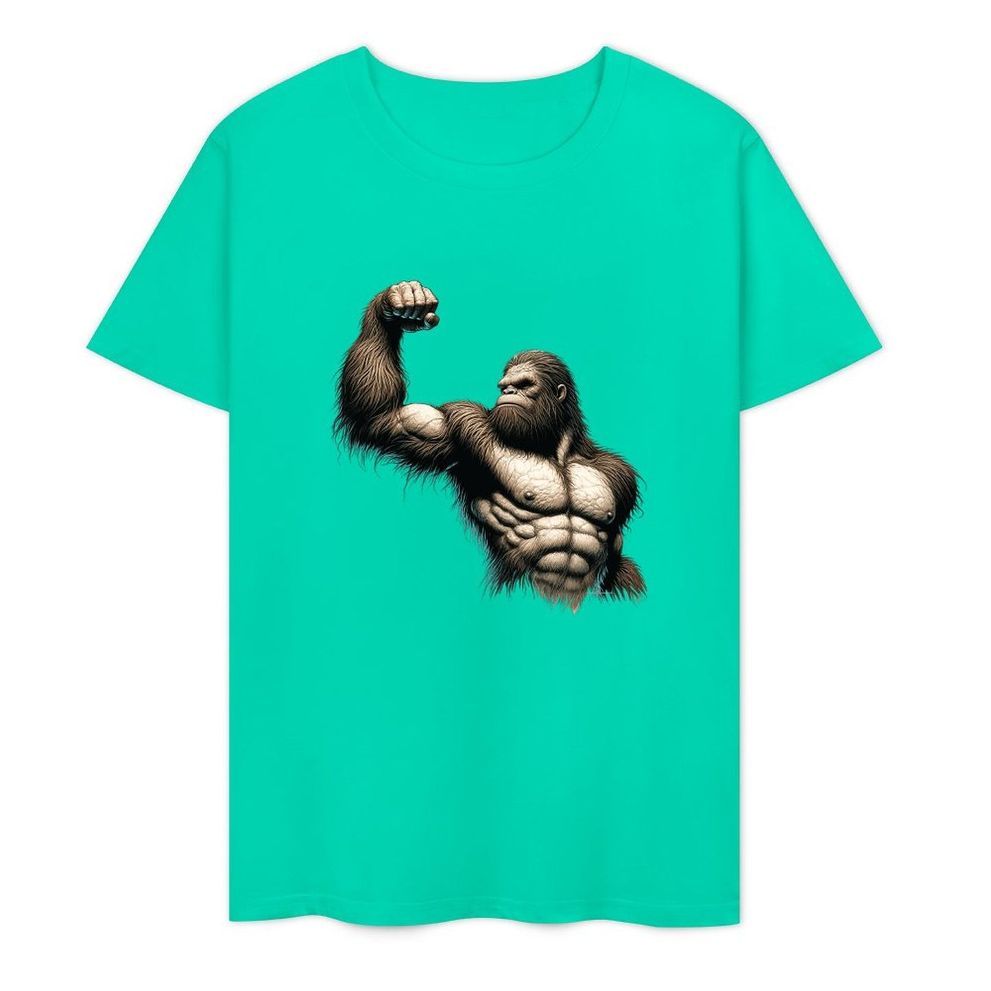 Bigfoot - Sasquatch Muscle Short Sleeve Cotton T-Shirt