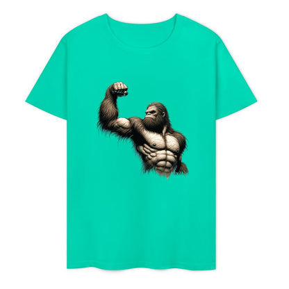 Bigfoot - Sasquatch Muscle Short Sleeve Cotton T-Shirt