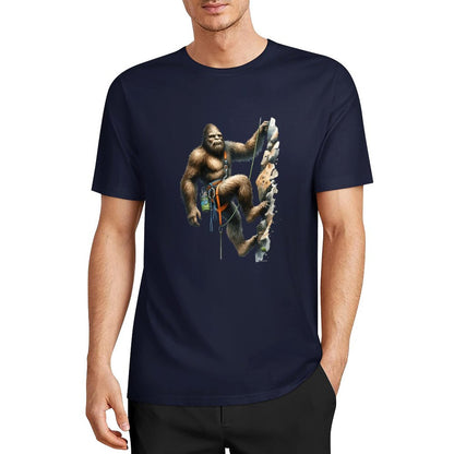 Bigfoot - Sasquatch Rock Climber Short Sleeve Cotton T-Shirt