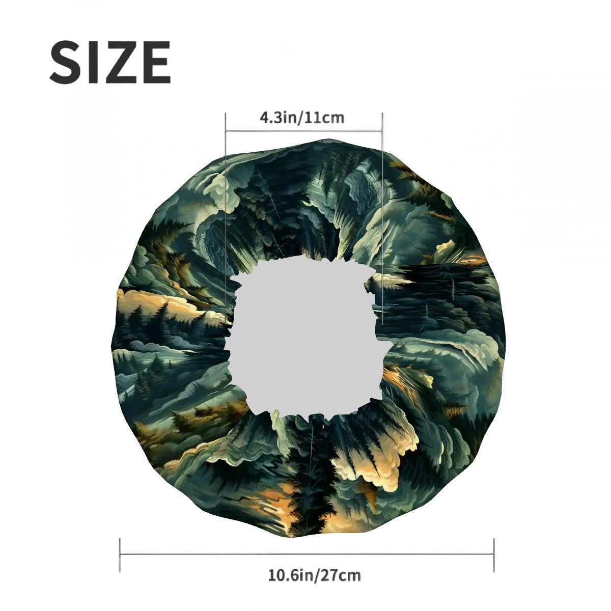 Zen Bigfoot / Sasquatch Cowboy, Reusable Shower Cap